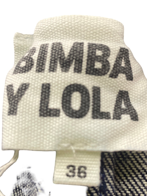 Falda Bimba Y Lola Bolsillo Corte a Azul - Talla 36