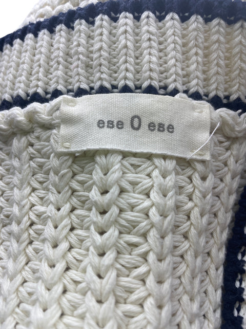 Blusa Ese Ese de Algodón Tejido Sin mangas Blanco - Talla 0