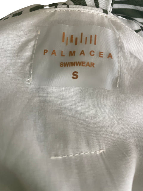 Vestido Palmacea Estampado Tiras Verde - Talla S