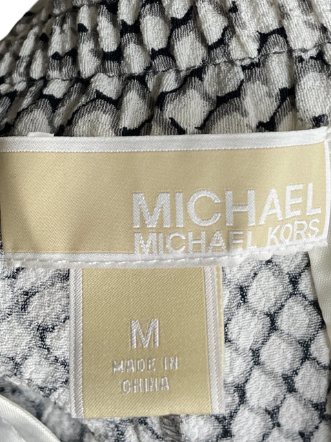 Jogger Michael Kors de Viscosa Estampado Gris - Talla M