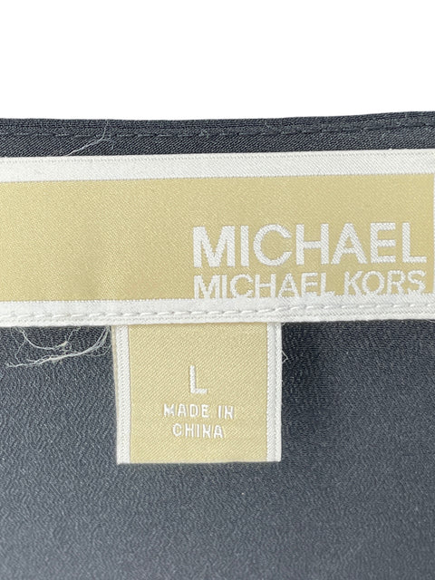 Blusa Michael Kors Cuello v Negro - Talla L