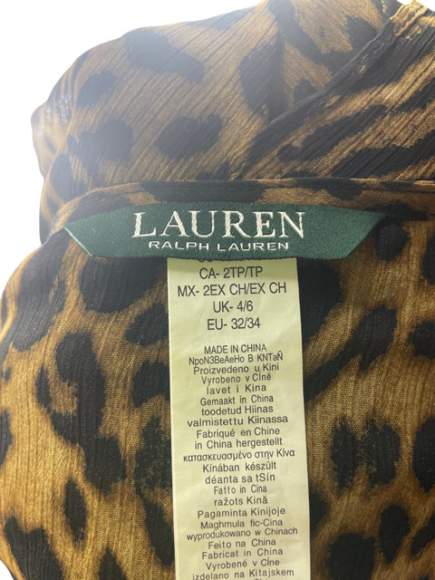 Salida De Baño Ralph Lauren Transparente Animal print Marrón - Talla 4