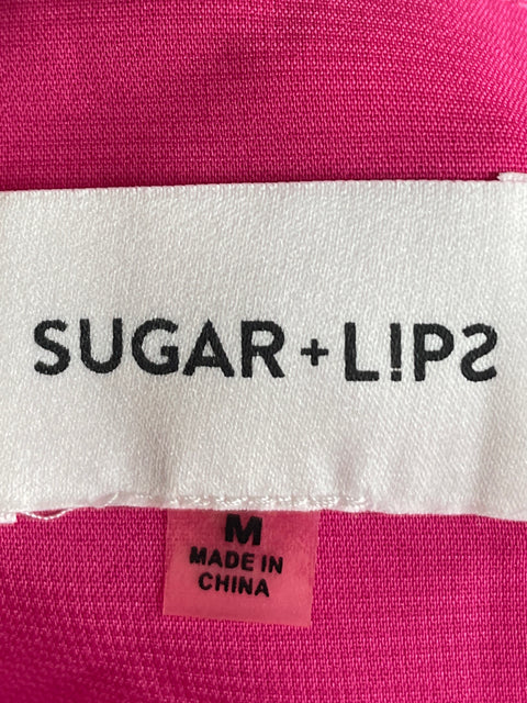 Vestido Sugarlips Cuello v Asimétrico Rosado - Talla M