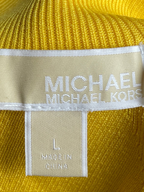 Vestido Michael Kors Manga corta Amarillo - Talla L