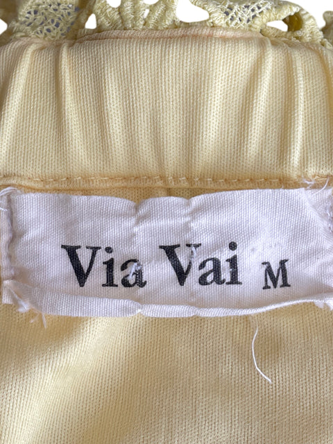 Conjunto Via Vai Troquelado Amarillo - Talla M