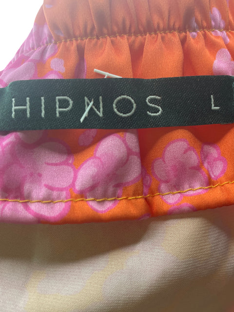 Blusa Hipnos Cuello v Estampado Naranja - Talla L