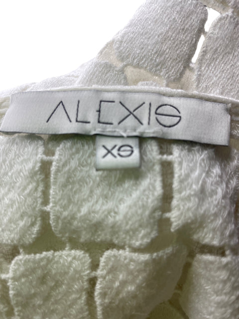 Blusa Alexis Flecos Manga corta Beige - Talla XS