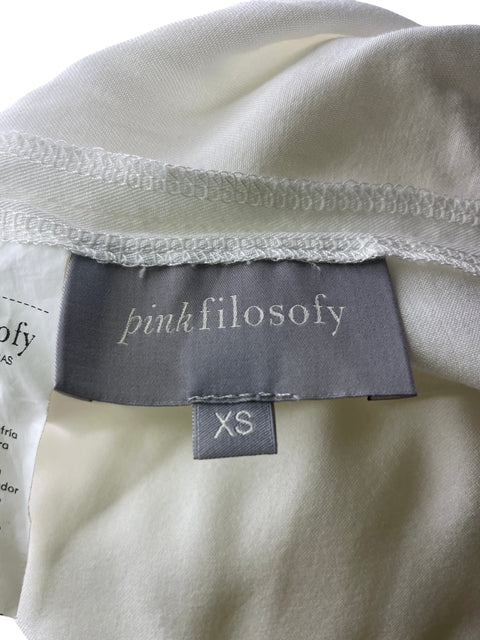 Blusa Pink Filosofy Liso Manga larga Blanco - Talla XS