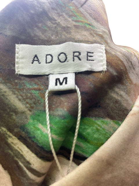 Vestido Adore Estampado Sin mangas Marrón - Talla M