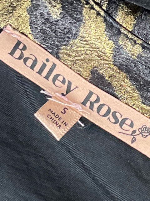 Set Bailey Rose Animal Print Metalizado Marrón - Talla S