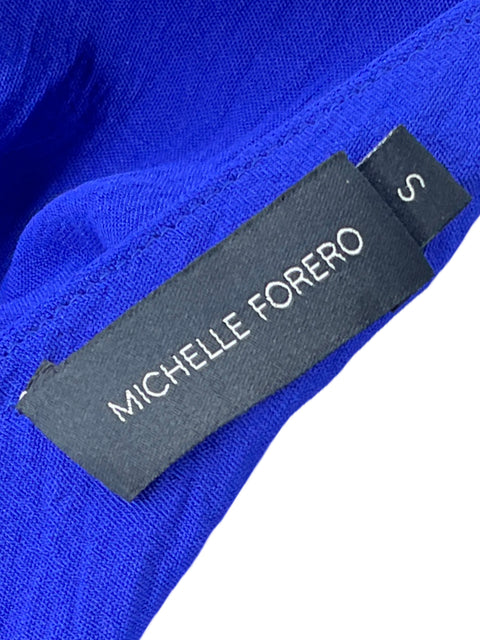 Top Michelle Forero One Shoulder Azul - Talla S