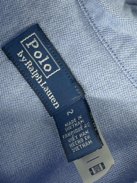 Vestido Polo Ralph Lauren Camisero de Algodón Azul - Talla 2
