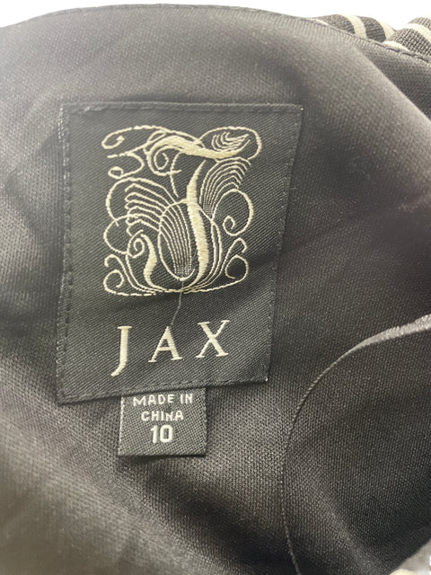 Vestido Jax Rayas Encaje Negro - Talla 10