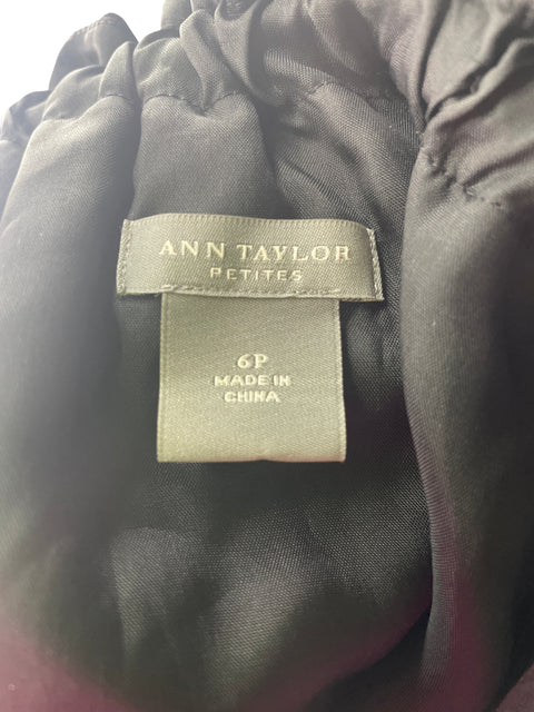 Vestido Ann Taylor Liso Tiras Negro - Talla 6