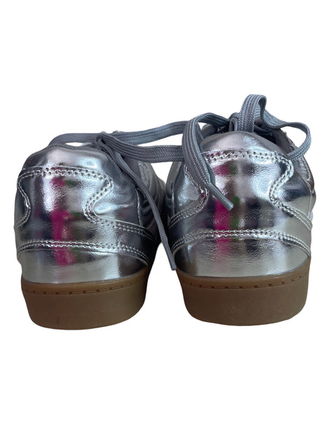 Zapatilla Soda Texturizado Cordones Plateado - Talla 5.5