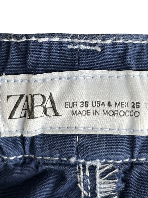 Jean Zara de Algodón Cargo Azul - Talla 4