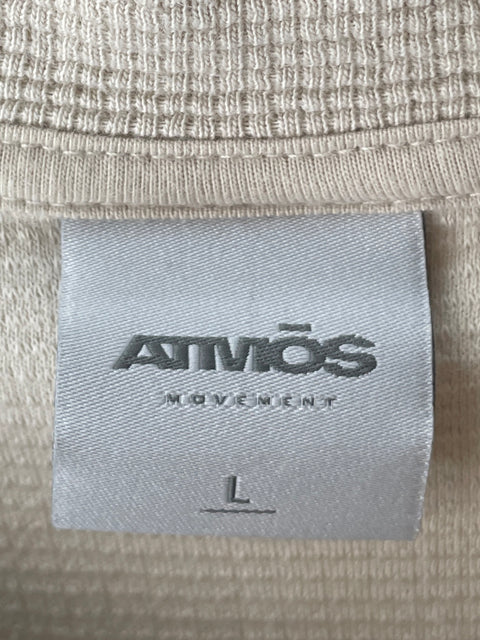 Blusa Atmos Movement Cropped Manga corta Beige - Talla L