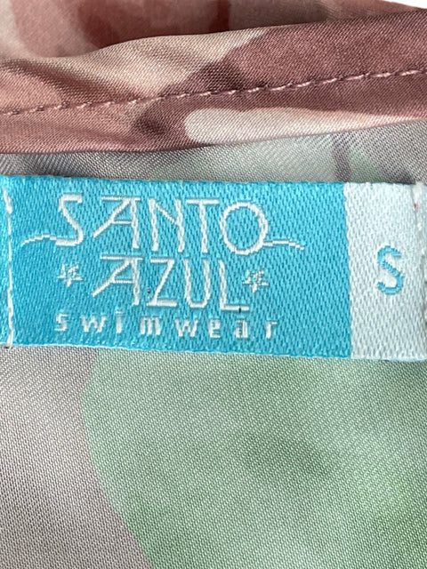 Vestido Santo Azul Swimwear Satinado Rosado - Talla S