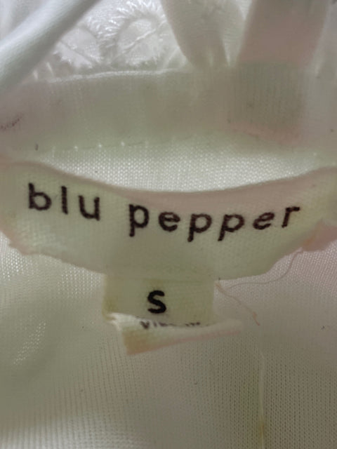 Vestido Blu Peper Liso Ajustado Blanco - Talla S