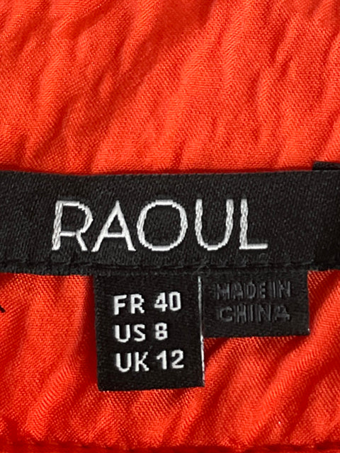 Vestido Raoul Maxi Fluido Naranja - Talla 8
