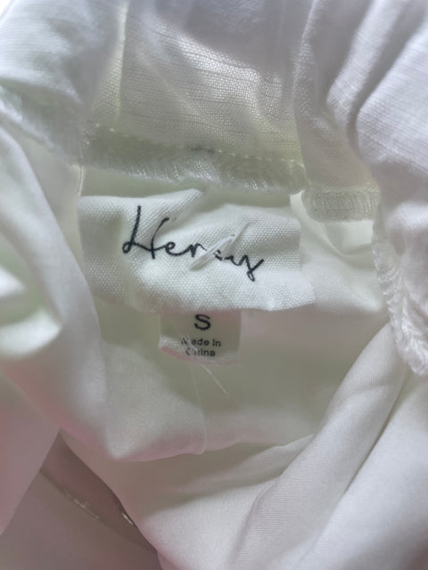 Pantalón Hersy de Algodón Recto Palazo Blanco - Talla S