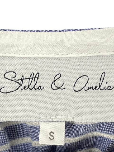 Vestido Stella & Amelia Estampado Rayas Azul - Talla S