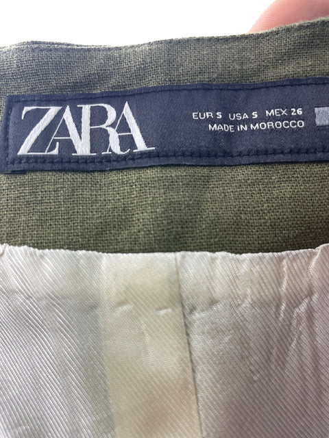 Chaleco Zara de Viscosa Verde - Talla S