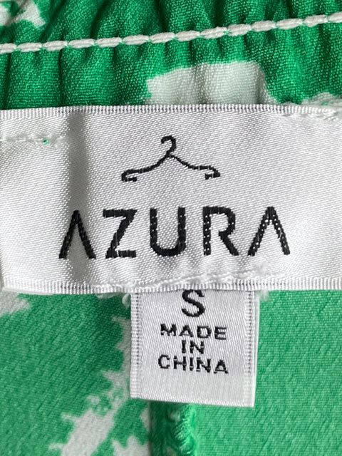 Pantalón Azura Palazzo Estampado Verde - Talla S