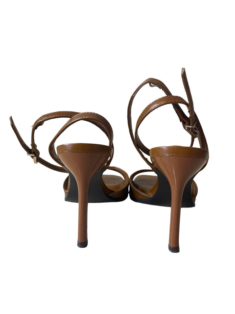 Zapato Zara Tiras Tacón alto Marrón - Talla 36