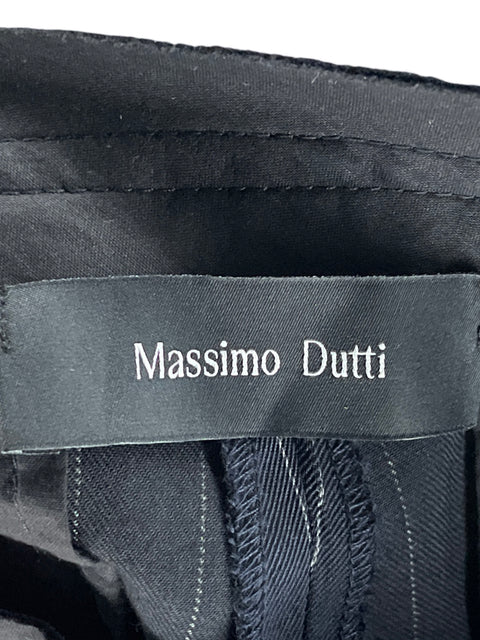 Pantalón Massimo Dutti Sastrero Rayas Azul - Talla 2