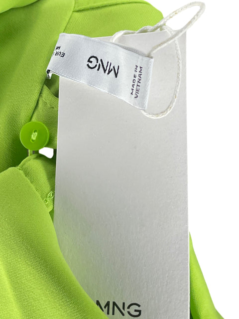 Blusa Mango Halter Liso Verde - Talla S