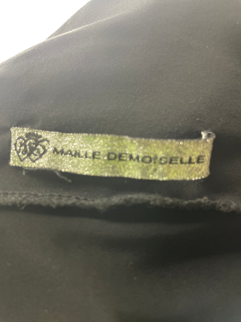 Vestido Maille Demoicelle Mini Sin mangas Negro - Talla S