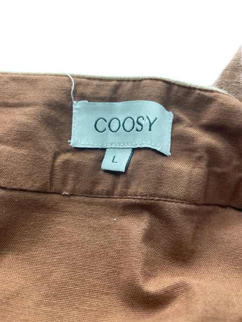 Conjunto Coosy Falda/blusa Liso Marrón - Talla L