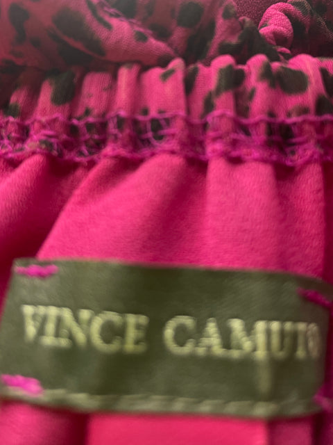 Blusa Vince Camuto Estamoado Ruchas Rosado - Talla XXL