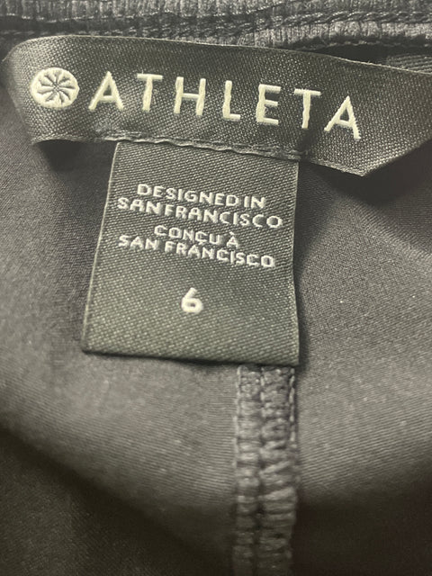 Pantalón Athleta Ajustado Elastico Negro - Talla 6