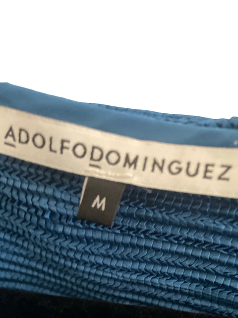 Blusa Adolfo Dominguez Texturizado Manga larga Azul - Talla M