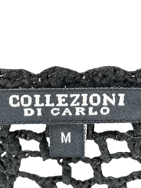 Blusa Collezioni Di Carlo Troquelado Manga larga Negro - Talla M
