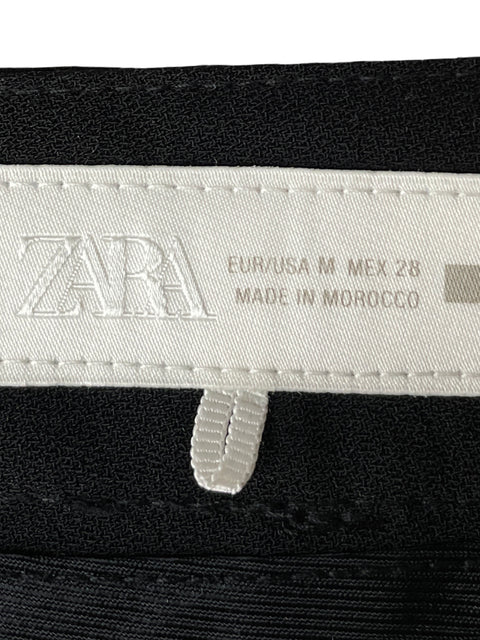 Pantalón Zara Wide-leg Negro - Talla M