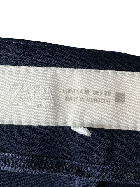 Pantalón Zara Wide-leg Azul - Talla M