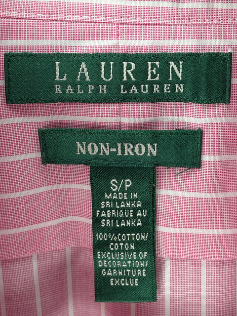 Camisa Ralph Lauren de Algodón Rayas Rosado - Talla S