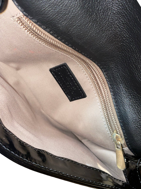 Cartera Versace Collection Medusa Charol Negro - Talla U