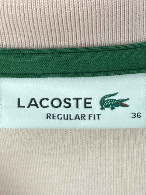 Blusa Lacoste de Algodón Manga corta Rosado - Talla 36