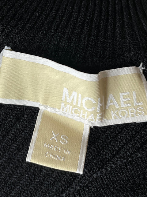 Vestido Michael Kors Midi Halter Negro - Talla XS