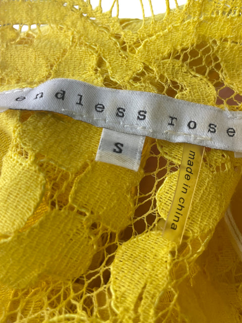Vestido Endless Rose Tejido Midi Amarillo - Talla S