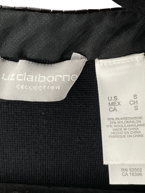 Blusa Liz Claiborne Collection de Seda 2 piezas Negro - Talla S