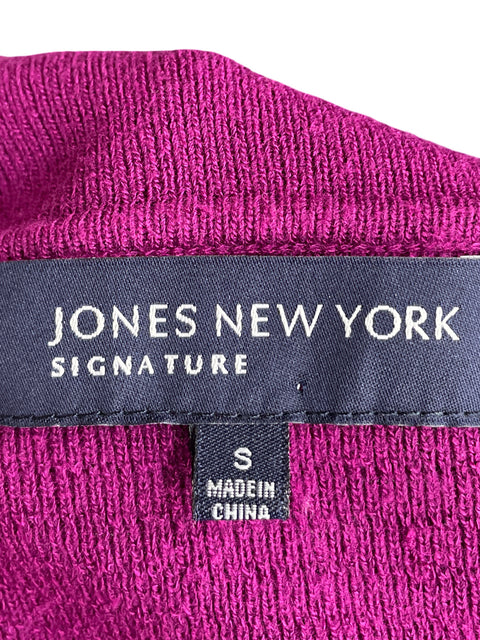 Abrigo Jones New York Signature Manga larga Punto Morado - Talla S