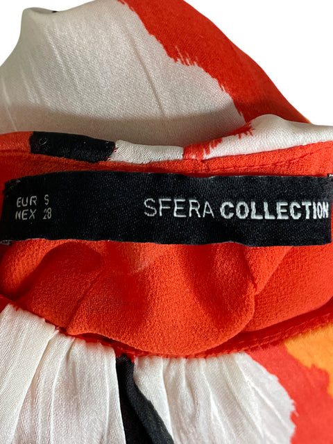 Vestido Sfera Collection Mangas abullonadas Naranja - Talla S