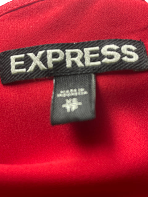 Blusa Express Liso Cuello v Rojo - Talla XS
