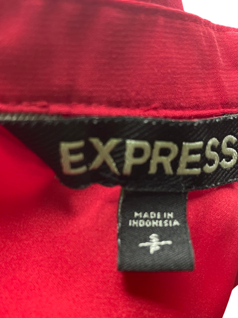 Blusa Express Manga corta Cuello v Rojo - Talla S