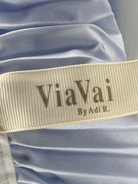Conjunto Vía Vía Plisado Estampado Azul - Talla S